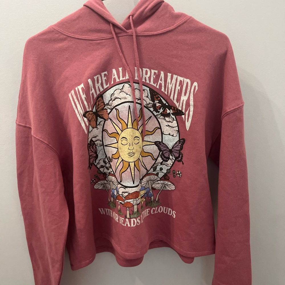 Gold Rush Dreamer Cropped Hoodie